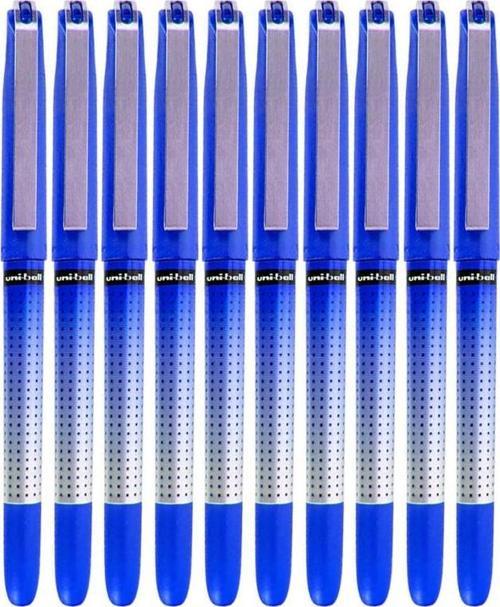 Mavi Pilot Kalem 10 Adet Uniball Eye Needle 0.5 mm İğne Uçlu Pilot Kalem Ub-185 S İğne Uçlu Likit Mürekkep Jel Kalem