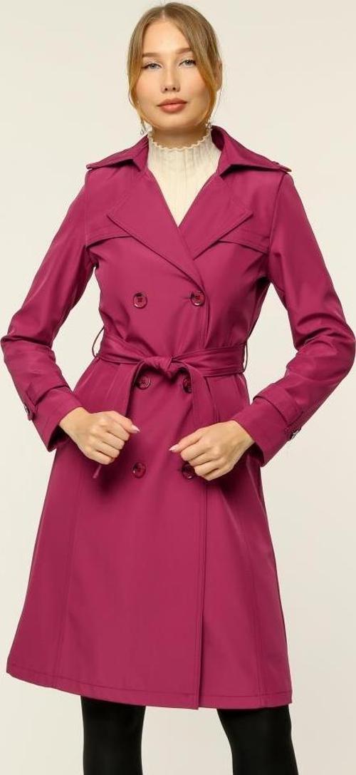 Orta Boy Kadın Astarlı Trençkot