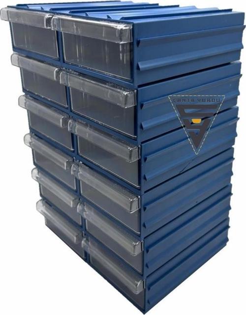 Sembol 101 Plastik Çekmeceli Kutu 122X85x41mm 60 Adet