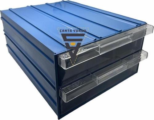 Sembol 512 Plastik Çift Çekmeceli Kutu 340X260x150mm 6 Adet