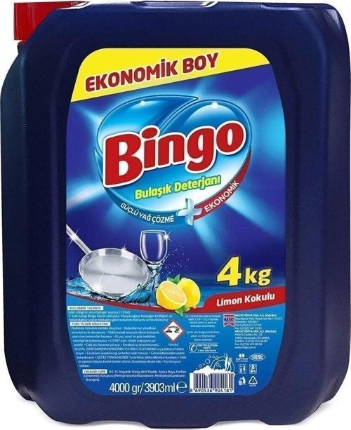Bulaşık Sıvısı 4 Litre Limon Kokulu Elde Yıkama