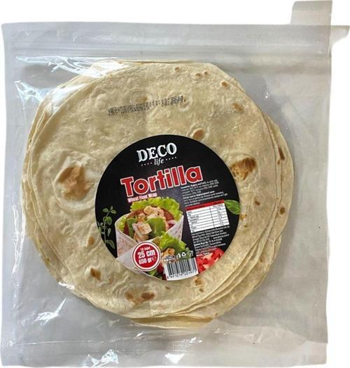 Tortilla 25 Cm 10 Adet