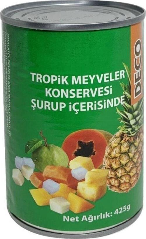 Tropik Meyveler Konservesi Şurup İçerisinde 250g Canned Tropical Fruits In Syrup