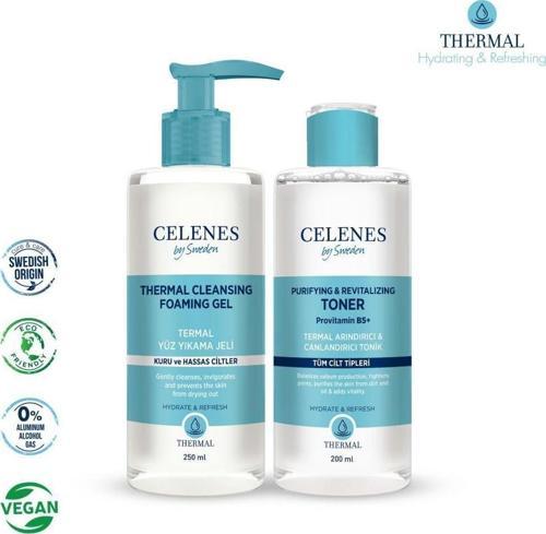 Termal Kuru ve Hassas Ciltler için Arındırıcı & Canlandırıcı Bakım Seti