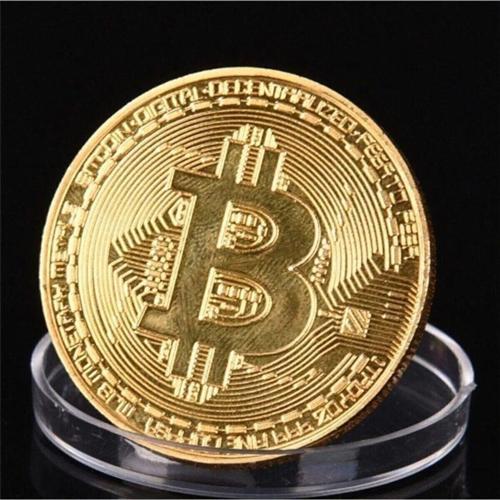 Plus 3 Adet Altın Bitcoin Madeni Hatıra Parası Hediyelik