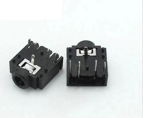 3.5mm Stereo Dişi Jak Kulaklık Mixer Mikrofon Amplifikatör Soketi Pcb Konnektör Siyah