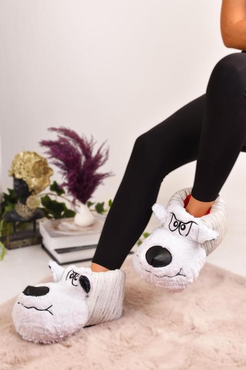 Sevimli Köpek Figürlü Unisex Hayvanlı Panduf