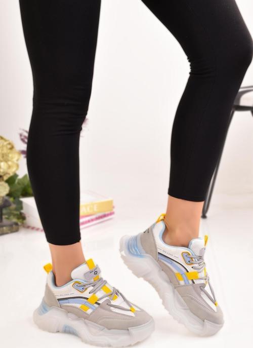 Kadın Özel Tasarım Esnek Yüksek Taban Spor Ayakkabı Sneaker