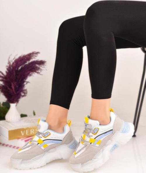 Kadın Kalın Comfort Taban Günlük Sneaker Spor Ayakkabı