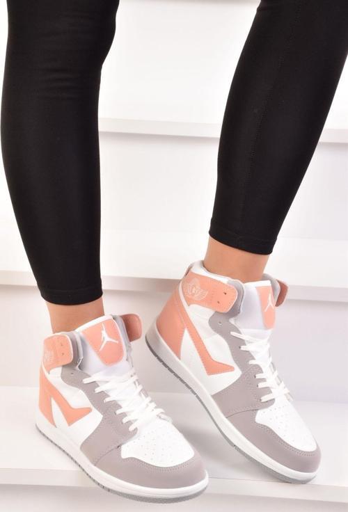 Pembe - Jordan Unisex Boğazlı Spor Ayakkabı Bilekli Sneaker