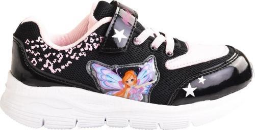Winx Kız Çocuk Siyah Spor Ayakkabı - Anatomik Taban Siyah Okul Ayakkabısı