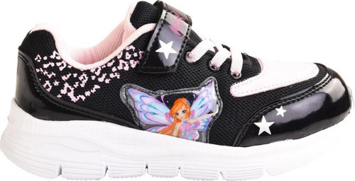 Winx Kız Çocuk Siyah Spor Ayakkabı - Anatomik Taban Siyah Okul Ayakkabısı