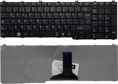 Toshiba Satellite L750-1PE, L750-1PH, L750-1PK, L750-1PM Uyumlu Notebook Klavye Siyah TR