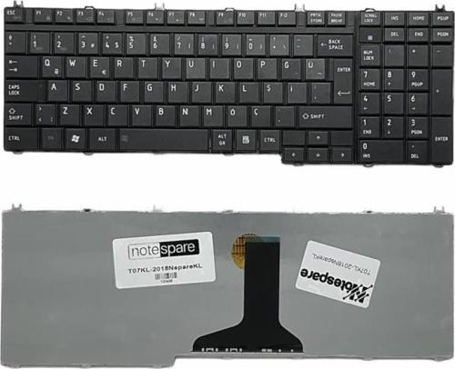 Toshiba Qosmio X500-13K, X500-13R, X500-143, X500-144 Uyumlu Notebook Klavye Siyah TR