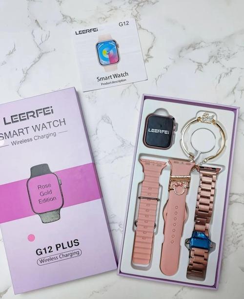 Kadın Akıllı Saat G12 Plus Bileklik+Charm Seti Hediyeli Amoled Ekran