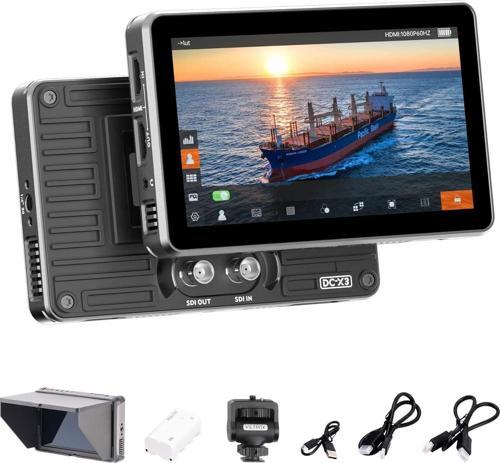 DC-X3 6'' HDMI/SDI 2000nit Dokunmatik Kamera Üstü Monitör