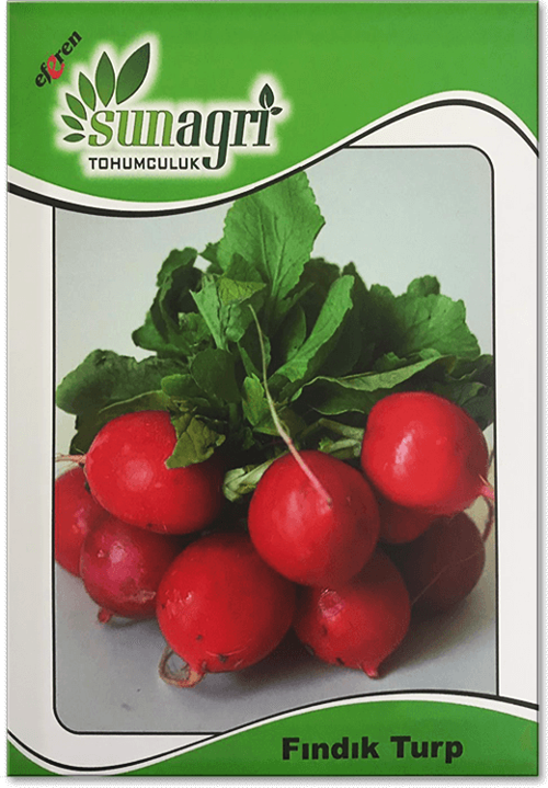 Sunagri Fındık Turp Tohumu Kırmızı Cherry 5 gr - Erkenci, Yaprağı Tüketilebilir