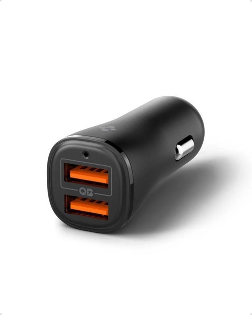 Spigen 30W USB-A 2 Port Araç içi Hızlı Şarj Aleti 18W + 12W Akım Korumalı Güç Adaptörü iPhone & Android & iPad Type-C PD 2