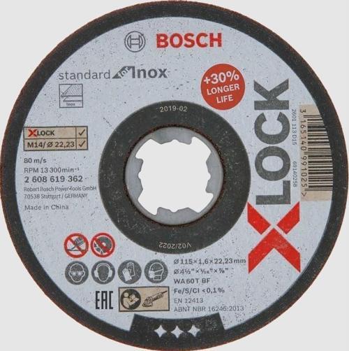 Xlock İnox Kesici 115X1X22,23 mm
