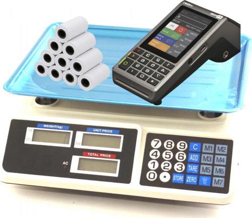 m530 4G yazar kasa pos (10'lu pos rulosu+40 kg kapasiteli terazi hediyeli)