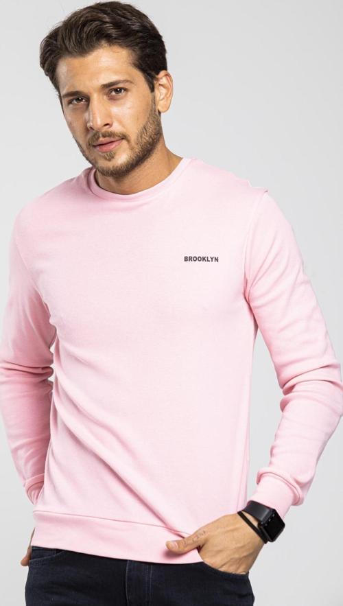 Süperlife Bisiklet Yaka Uzun Kollu Dar Kalıp İnce Erkek Sweatshirt SPR2019K18