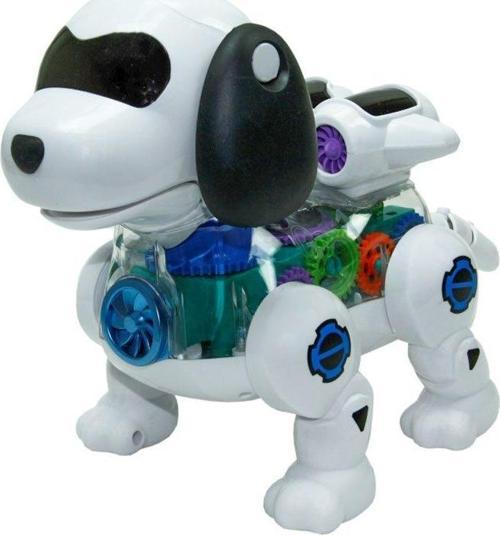 Işıklı Müzikli ve Hareketli Robot Köpek Beyaz Renkli - Mavi Su Dünyası