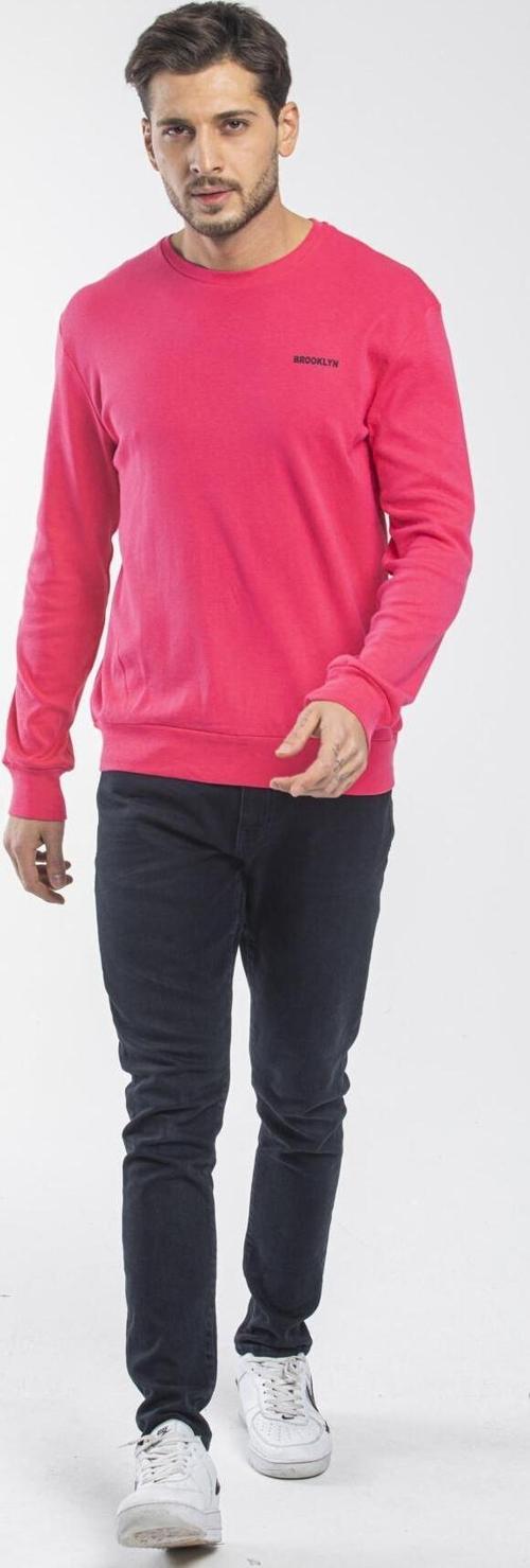 Süperlife Bisiklet Yaka Uzun Kollu Dar Kalıp İnce  Erkek Sweatshirt SPR2019K18