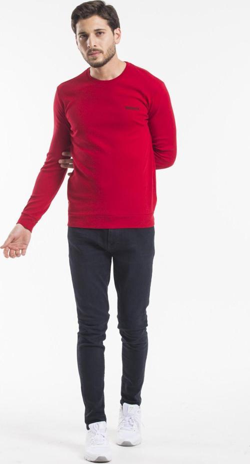 Süperlife Bisiklet Yaka Uzun Kollu Dar Kalıp İnce  Erkek Sweatshirt SPR2019K18