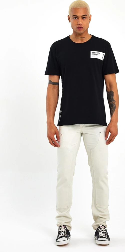 Süperlife Erkek Bisiklet Yaka Regular Fit Tokyo Baskılı Tişort SPR23ts303