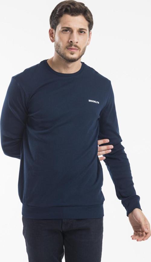 Süperlife Bisiklet Yaka Uzun Kollu Dar Kalıp İnce  Erkek Sweatshirt SPR2019K18