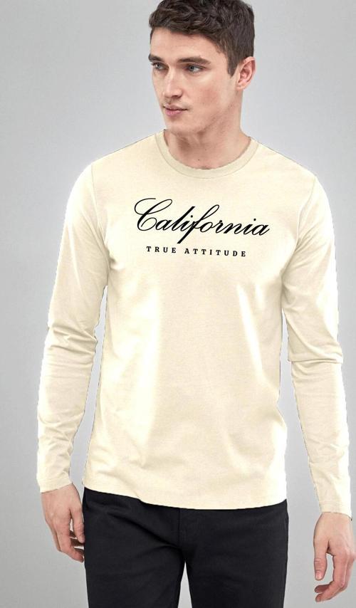 Süperlife Erkek Uzun Kollu California Baskılı Baskılı Tshırt SPR25TS38