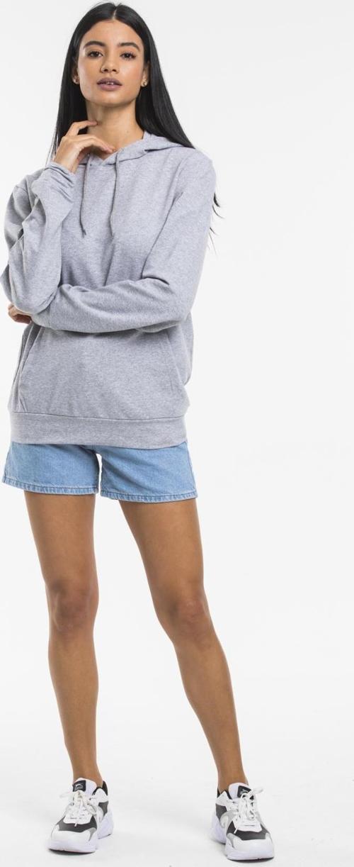 Süperlife Kadın Kapşonlu Oversize Fit İnce Sweatshirt spr21k55