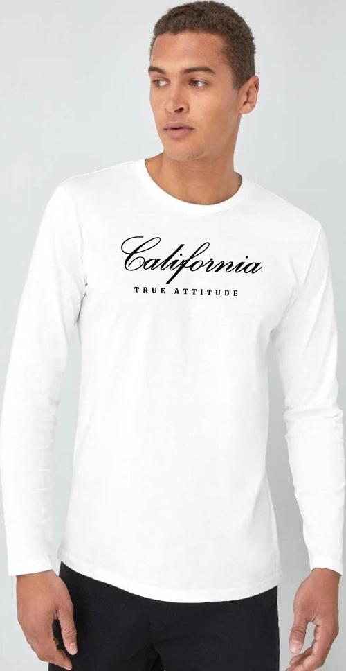 Süperlife Erkek Uzun Kollu California Baskılı Baskılı Tshırt SPR25TS38