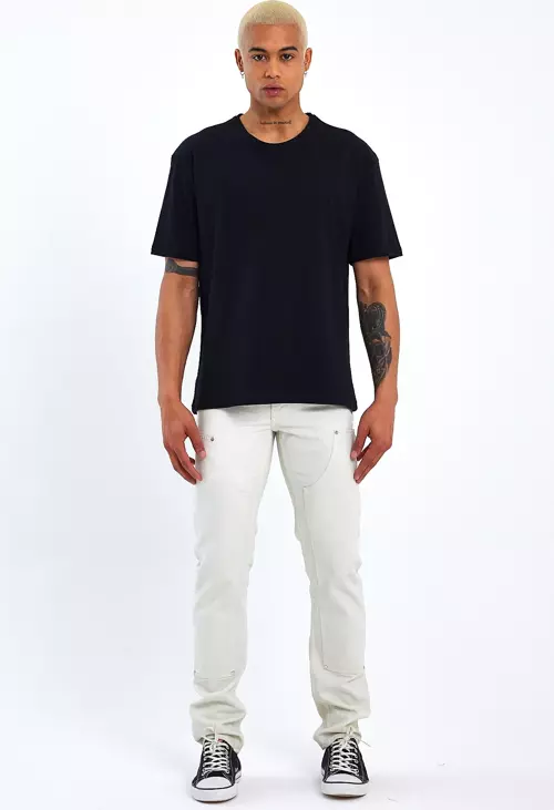 Süperlife Erkek Bisiklet Yaka Oversize Fit Tişort SPR21Y30