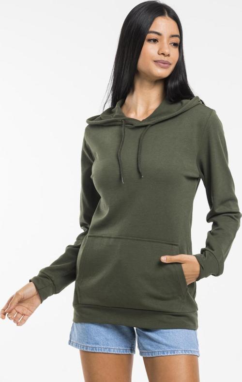 Süperlife Kadın Kapşonlu Oversize Fit İnce Sweatshirt spr21k55