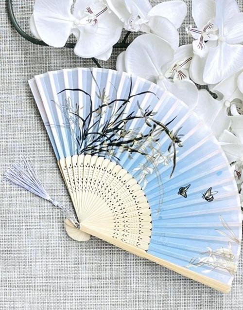 - Mavi Gold Parlak Desenli Yelpaze N120