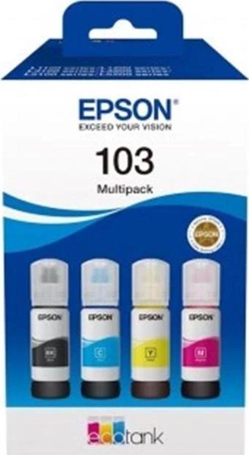 103 Cyan-Magenta-Yellow-Black Mavi-Kırmızı-Sarı-Siyah T00S6 4lü Multipack Kartuş