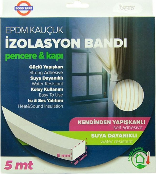 Epdm Pencere İzalasyon Bantı 15 Mmx5 Mt
