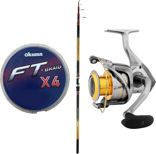 YekOutdoor Profesyonel Surf Olta Seti Okuma Savant Surf 420 cm 5 Parça Surf Kamışı&Okuma Avenger Av-8000 6+1bb Olta Maki