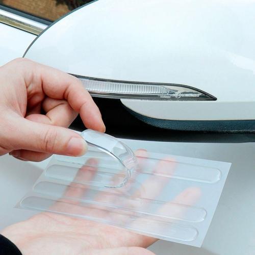 Oto Darbe Koruyucu Şeffaf Kendiliğinden Yapışkanlı Bantlar 4 Adet-Findit