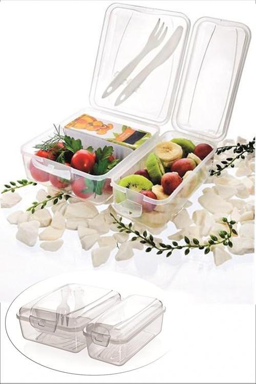 Takeaway Ergonomik Asorti Çatal Bıçaklı Pratik Yoğurt Saklama Kabı-Findit