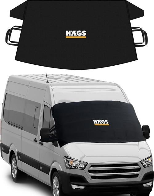 Buz Ve Kar Önleyici Araç Ön Cam Örtüsü Brandası | Ağır Hizmet Tipi 600D Oxford Kumaş | Arabalar, Suv`Lar, Kamyonetler İçin Oto Ön Cam Koruyucu Güneşlik | Don Örtüsü (198X114Cm) Xxl - Siyah