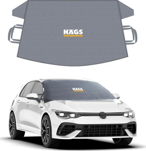 Buz Ve Kar Önleyici Araç Ön Cam Örtüsü Brandası | Ağır Hizmet Tipi 600D Oxford Kumaş | Arabalar, Suv`Lar, Kamyonetler İçin Oto Ön Cam Koruyucu Güneşlik | Don Örtüsü (162X106Cm) S - Gri