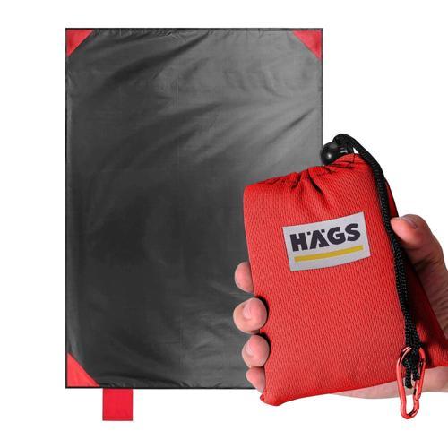 Cep Yer - Piknik Örtüsü Kamp Matı Plaj Yer Örtüsü Su Geçirmez Kum Tutmaz Hızlı Kurur Hafif Katlanabilir İnce Zemin Örtüsü Outdoor Açık Hava Kamp Yürüyüş Seyahat İçin El Askılı 180x150Cm Kırmızı
