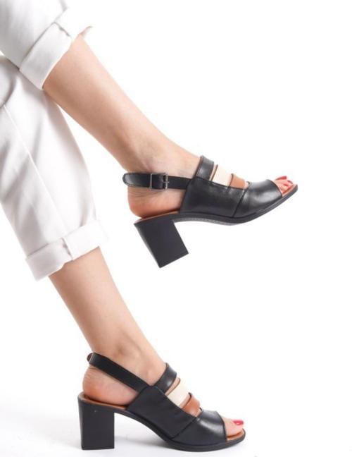 Frzn-2892 Kadın 7 Cm Topuklu Yazlık Ayakkabı