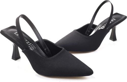 3857 Kadın Saten 8 Cm Topuklu Ayakkabı