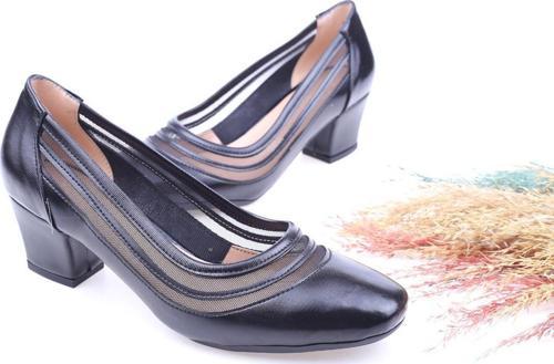 GoldStep 8608 Kadın 5 Cm Topuklu Fileli Ayakkabı