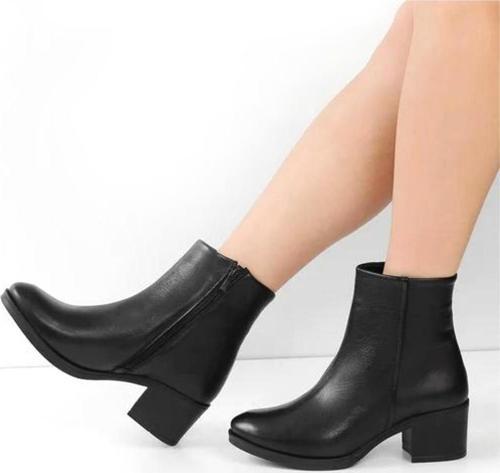 92162-1 Termo Taban 6 cm Topuklu Hakiki Deri Günlük Kadın Bot