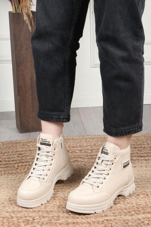 4222 Sıcak Astar Kaymaz Taban Kadın Bot