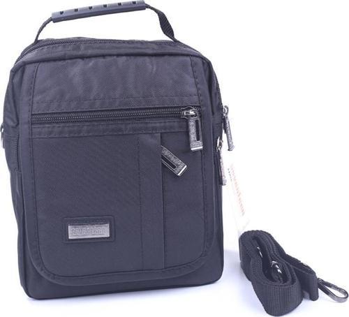 902 Siyah Erkek Büyük Kapaklı El ve Omuz Çantası